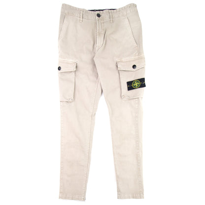 Stone Island 308l1 Old Dye Treatment Cargo Trousers Sabbia V0195