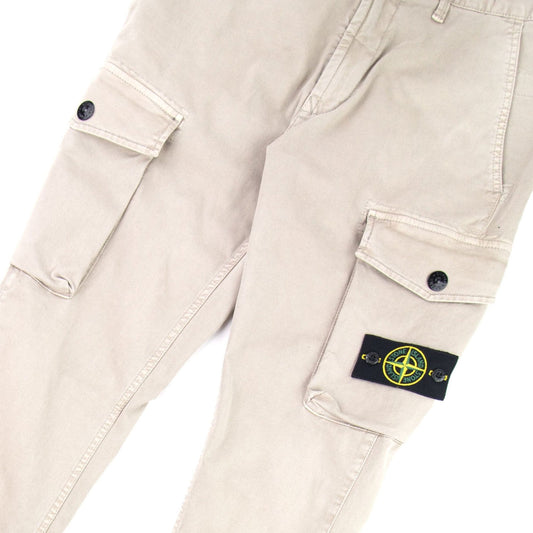 Stone Island 308l1 Old Dye Treatment Cargo Trousers Sabbia V0195
