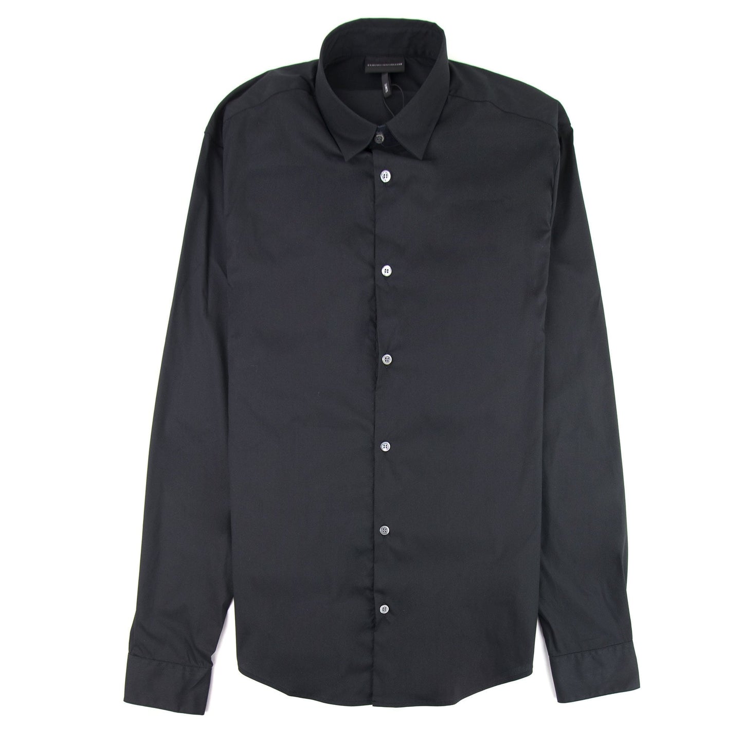 Emporio Armani Stretch Poplin Shirt Nero