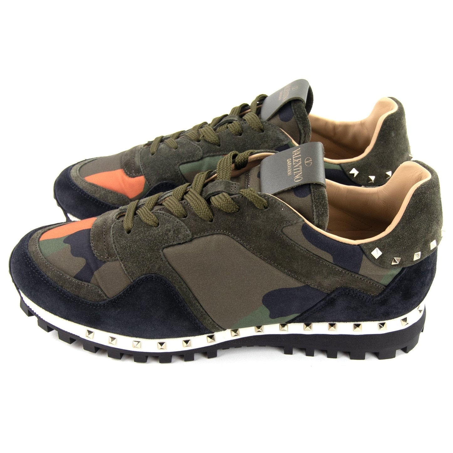 Valentino Studded Sole Rock Runner Trainer Camo