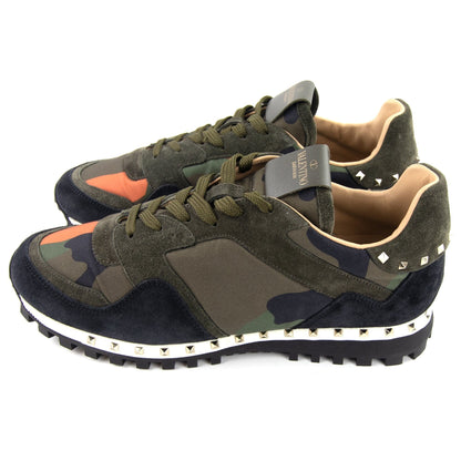 Valentino Studded Sole Rock Runner Trainer Camo
