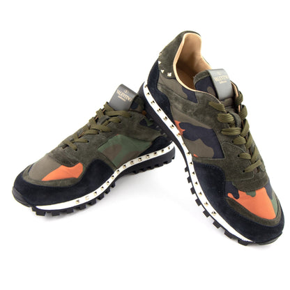 Valentino Studded Sole Rock Runner Trainer Camo
