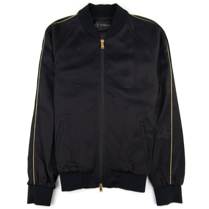 Versace Medusa-Embellished Bomber Jacket Black