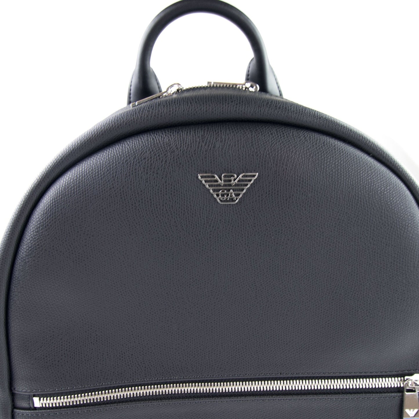Emporio Armani Metallic Logo Backpack Black