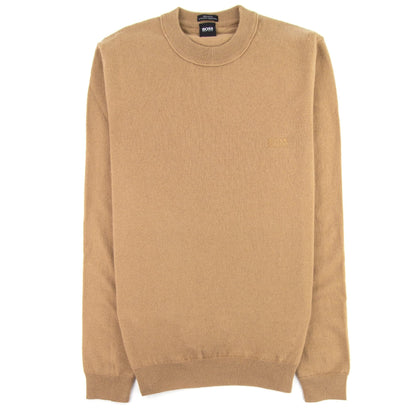 Hugo Boss Bacio Lambswool Sweatshirt Brown