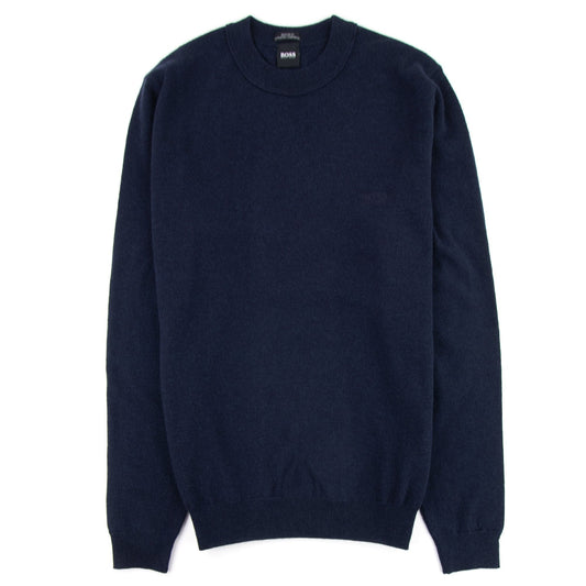 Hugo Boss Bacio Lambswool Sweatshirt Navy