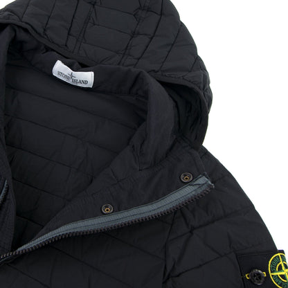 Stone Island Junior 40632 Hooded Down Jacket Black V0129
