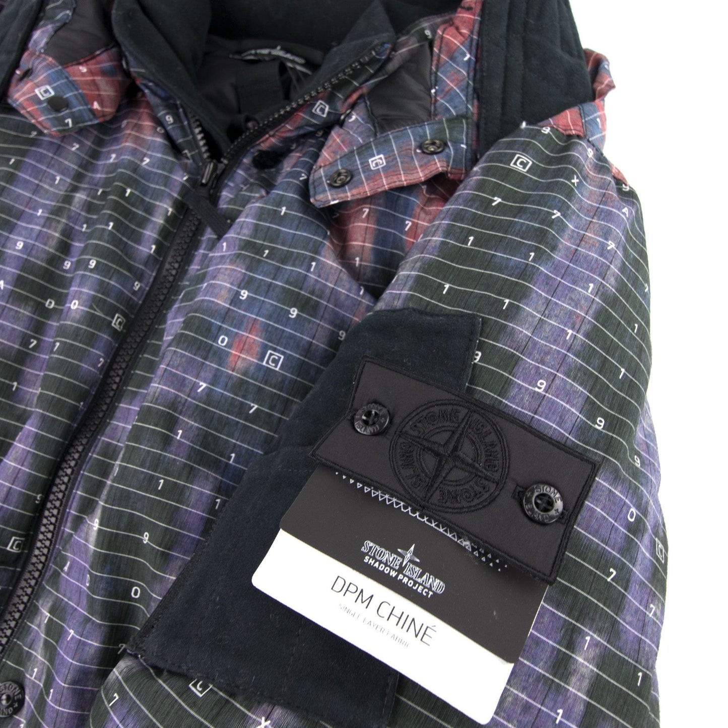 Stone Island Shadow Project 40412 Dpm Chine Funnel Hood Parka Black V0029