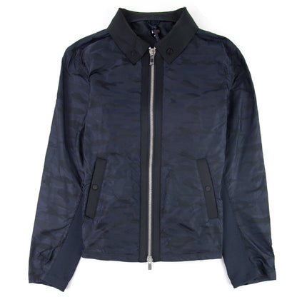 Emporio Armani Camouflage Pattern Jacket Blue