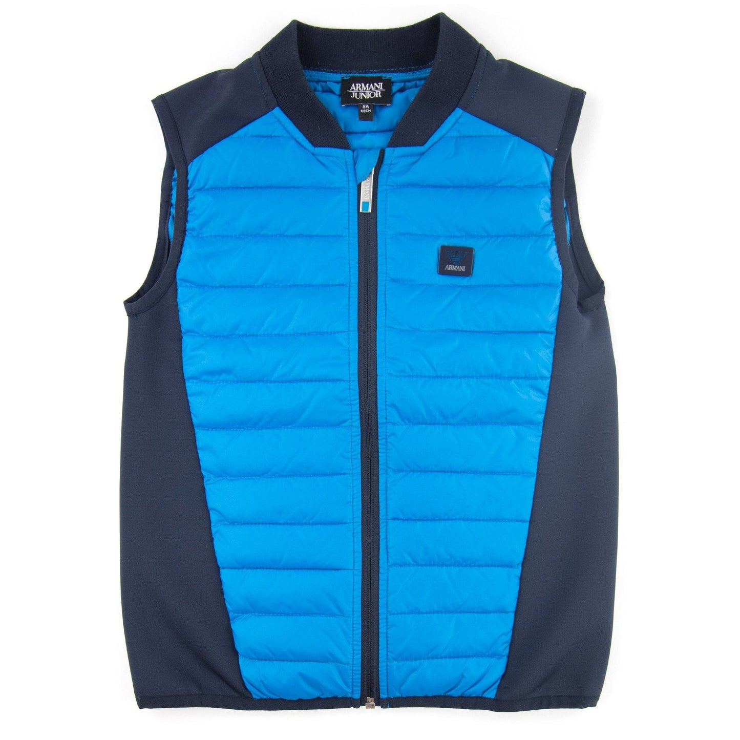 Armani Junior Sleeveless Jacket Blue