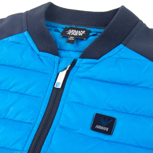 Armani Junior Sleeveless Jacket Blue