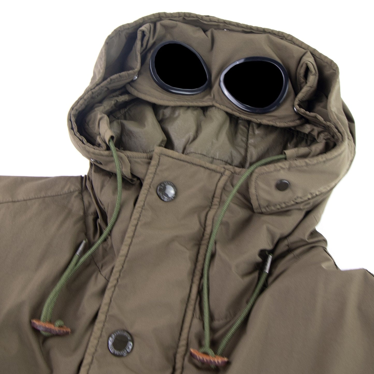 CP Company Padded Parka With Goggle Hood Khaki