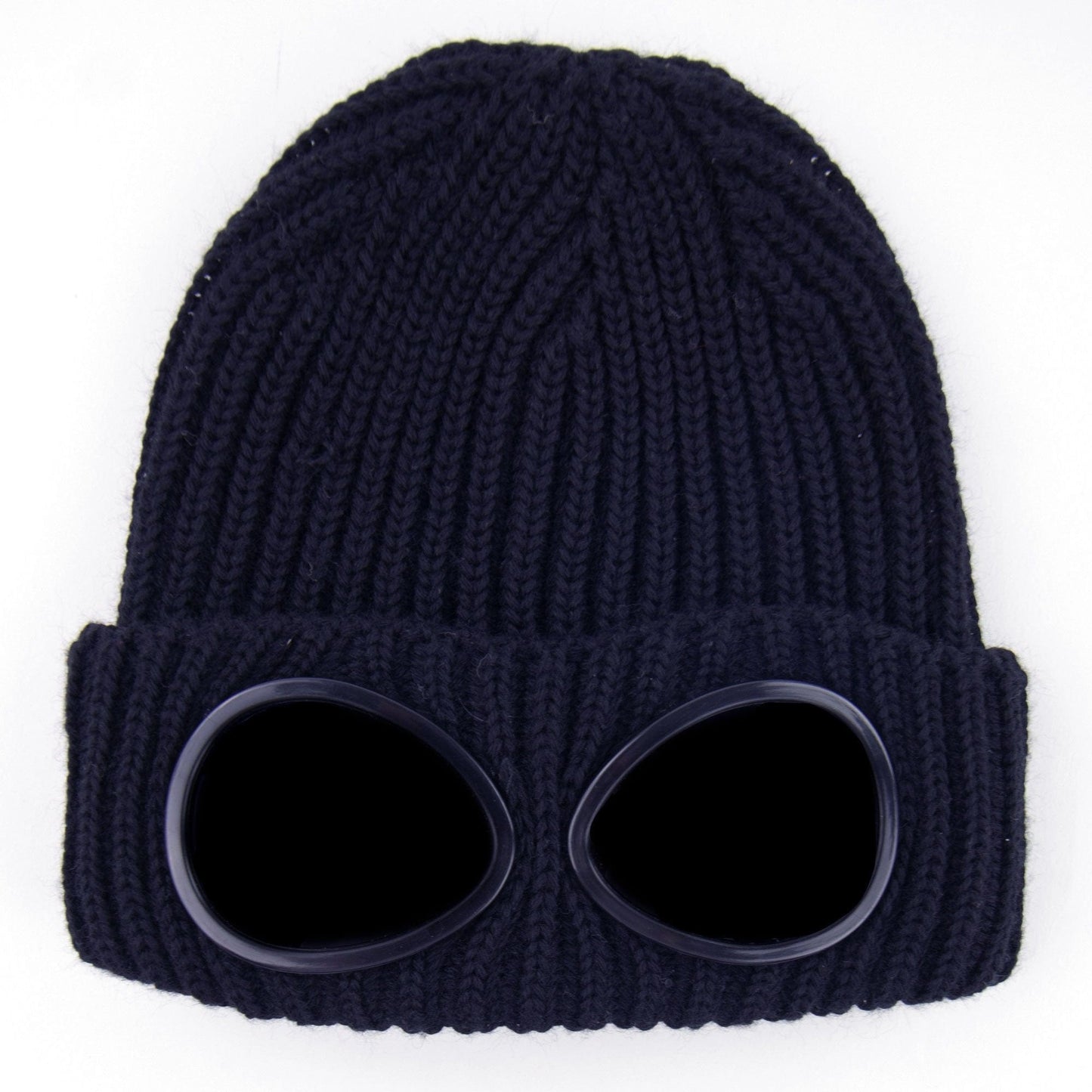 C.P. Company Undersixteen Extra Fine Merino Wool Goggle Beanie Navy 888