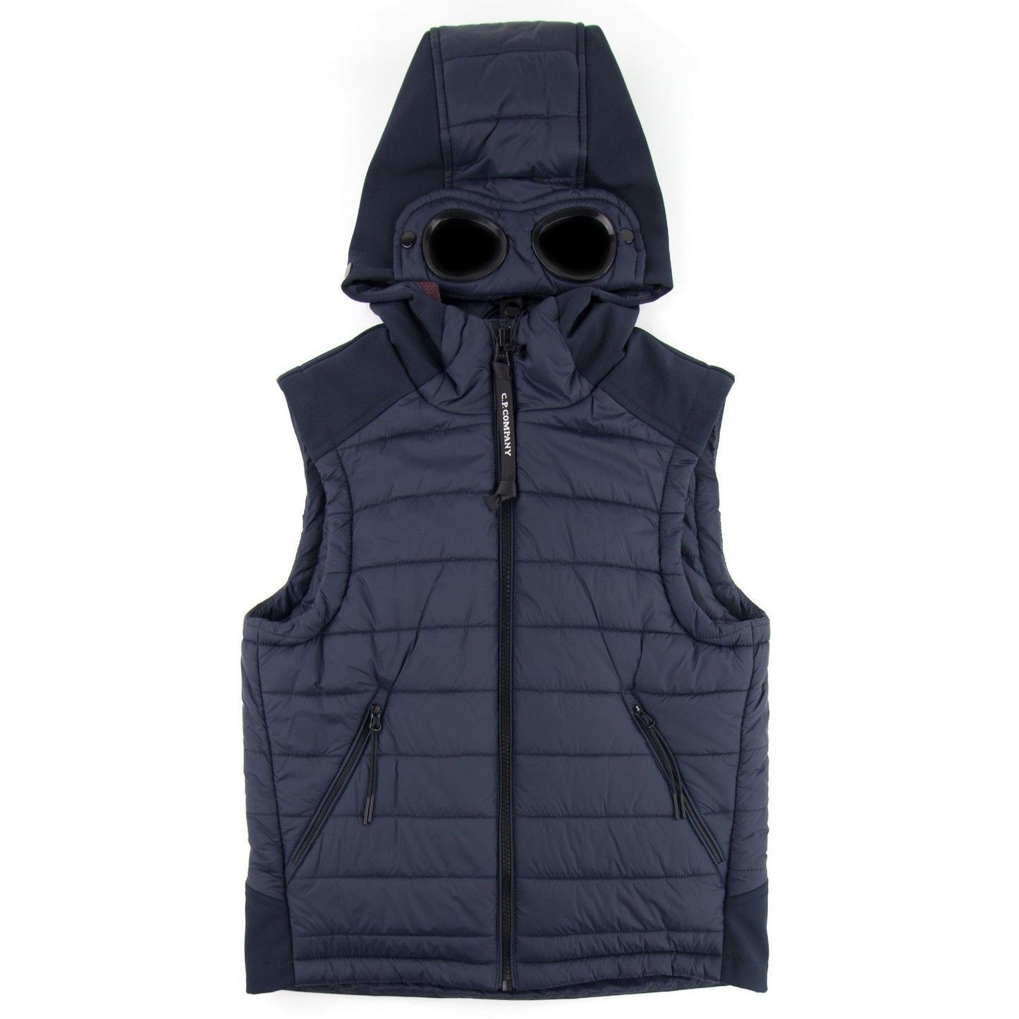 C.P. Company Undersixteen Down Shell Goggle Gilet Navy 888