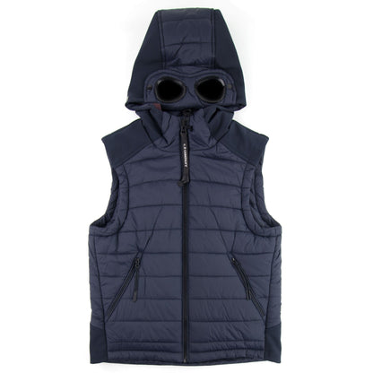 C.P. Company Undersixteen Down Shell Goggle Gilet Navy 888