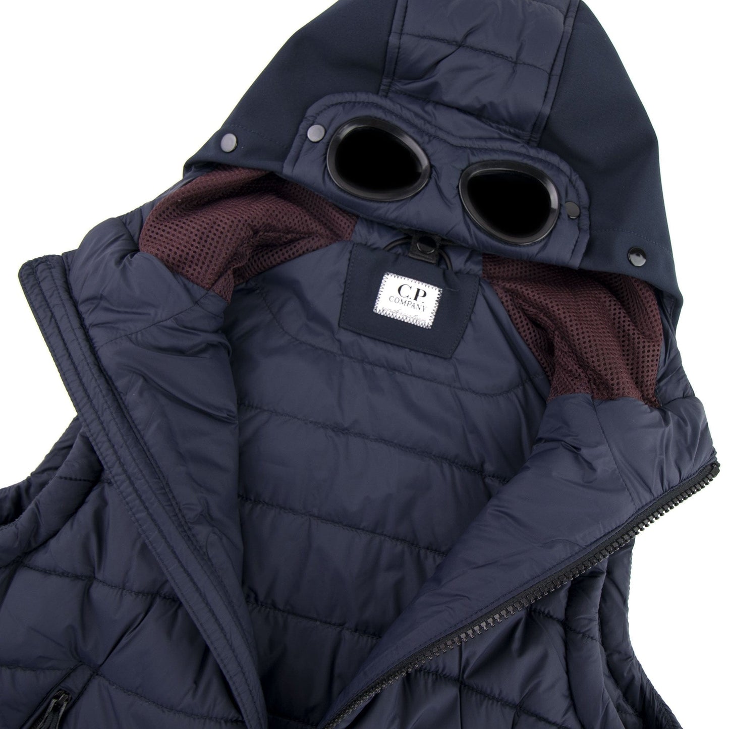 C.P. Company Undersixteen Down Shell Goggle Gilet Navy 888
