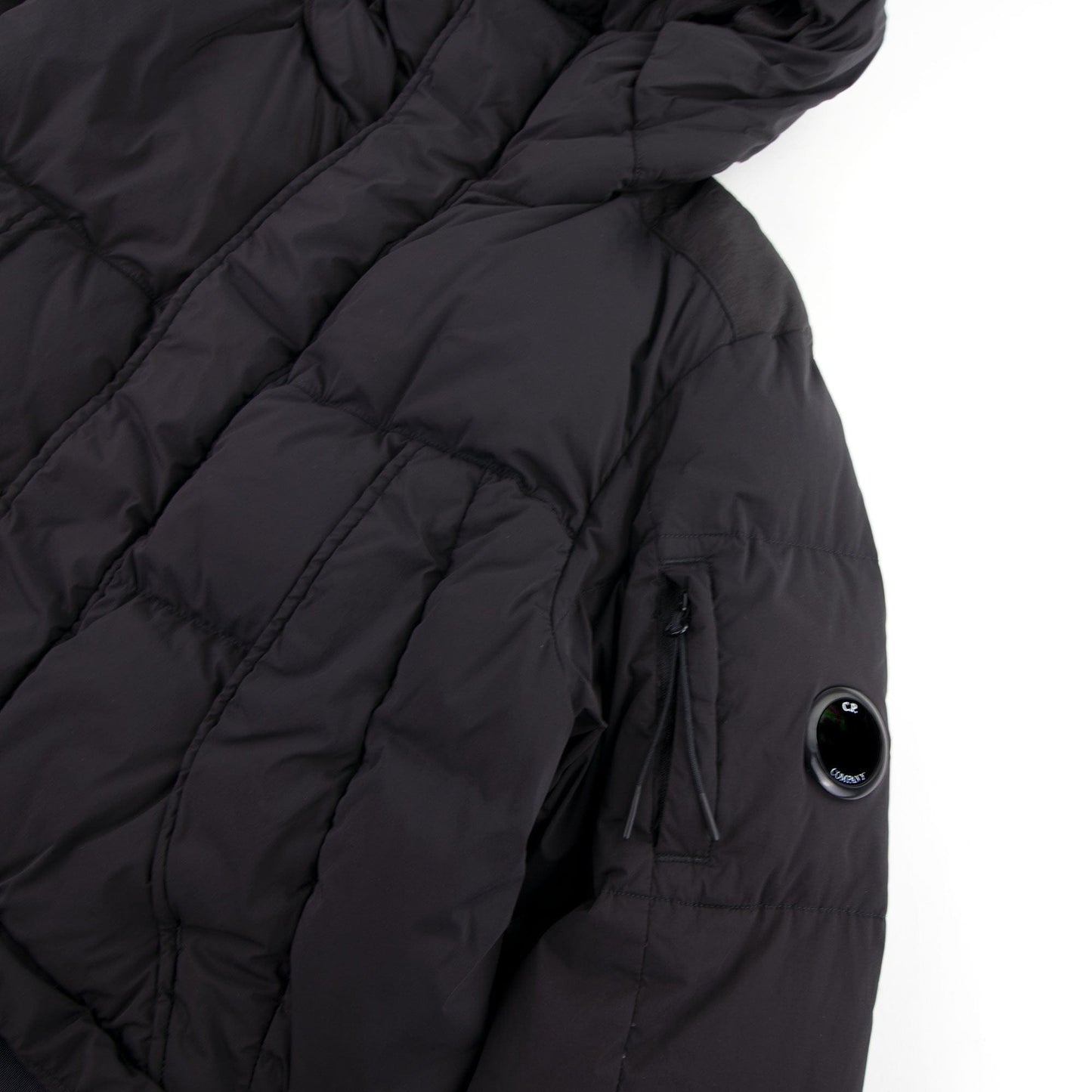 C.P. Company Nycra Full Length Puffer Jacket Black 999