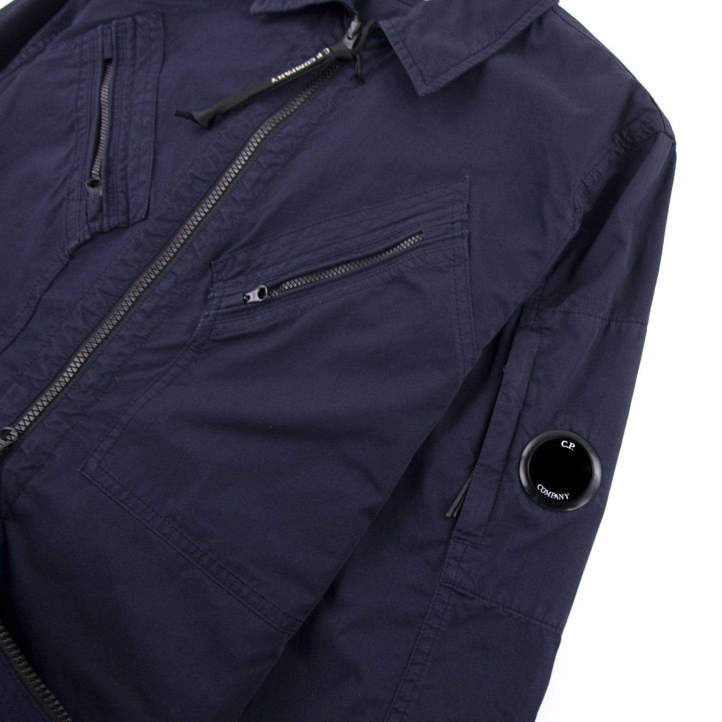 C.P. Company Lens Gabardine Overshirt Navy 888