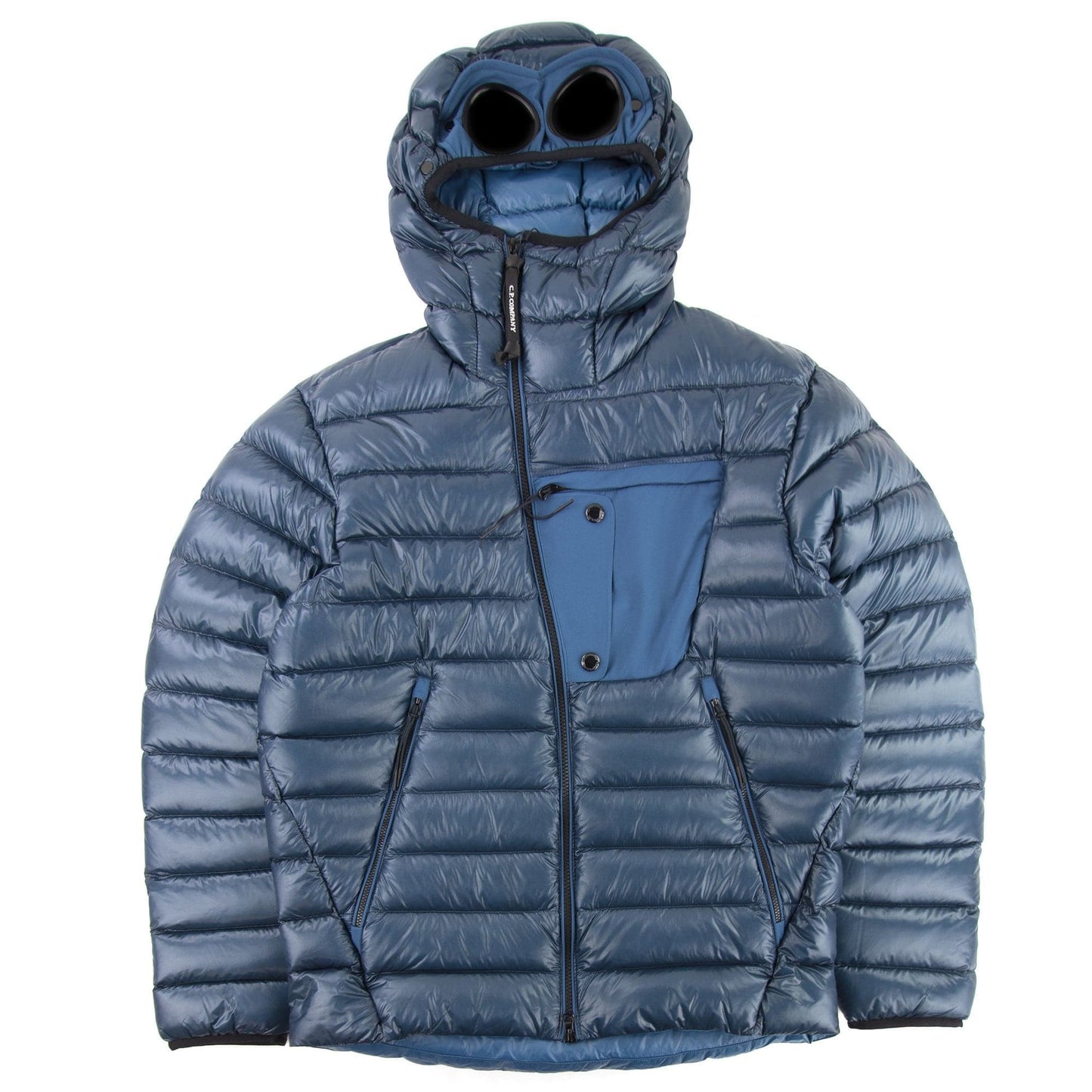 C.P. Company D.D. Shell Contrast Pocket Goggle Jacket Dark Denim 879