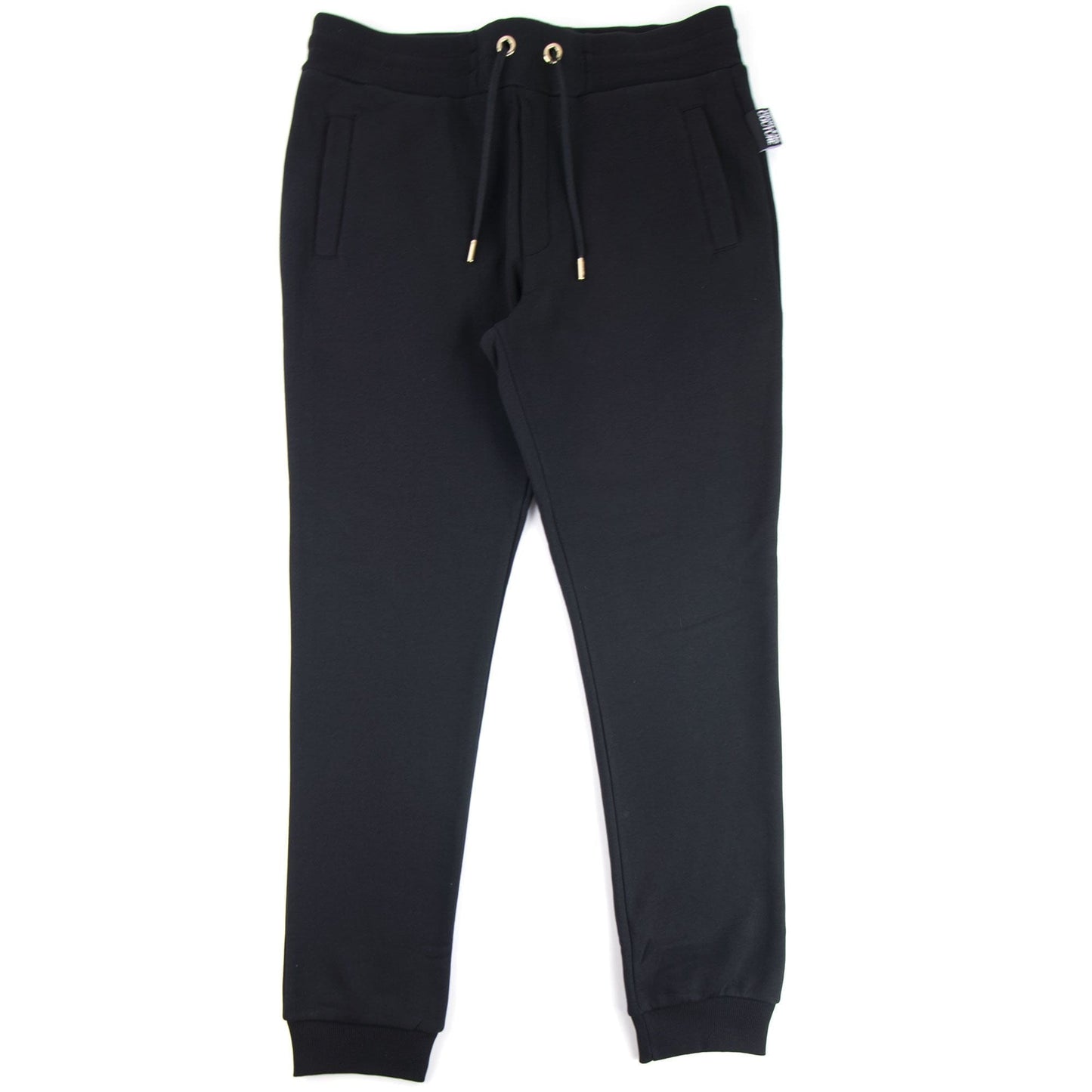 Versace Jeans Couture Flocked Logo Joggers Black