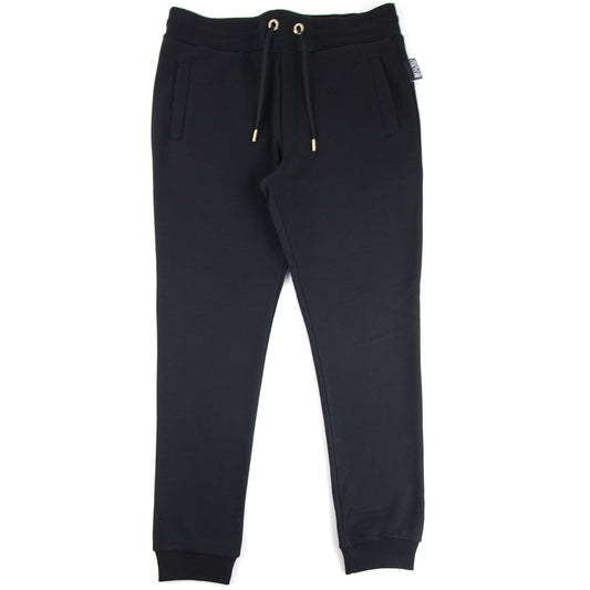 Versace Jeans Couture Flocked Logo Joggers Black