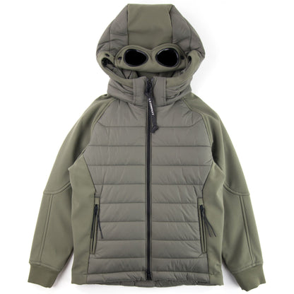 Cp Company Undersixteen Nylon Padded Soft Shell Jacket Khaki 661