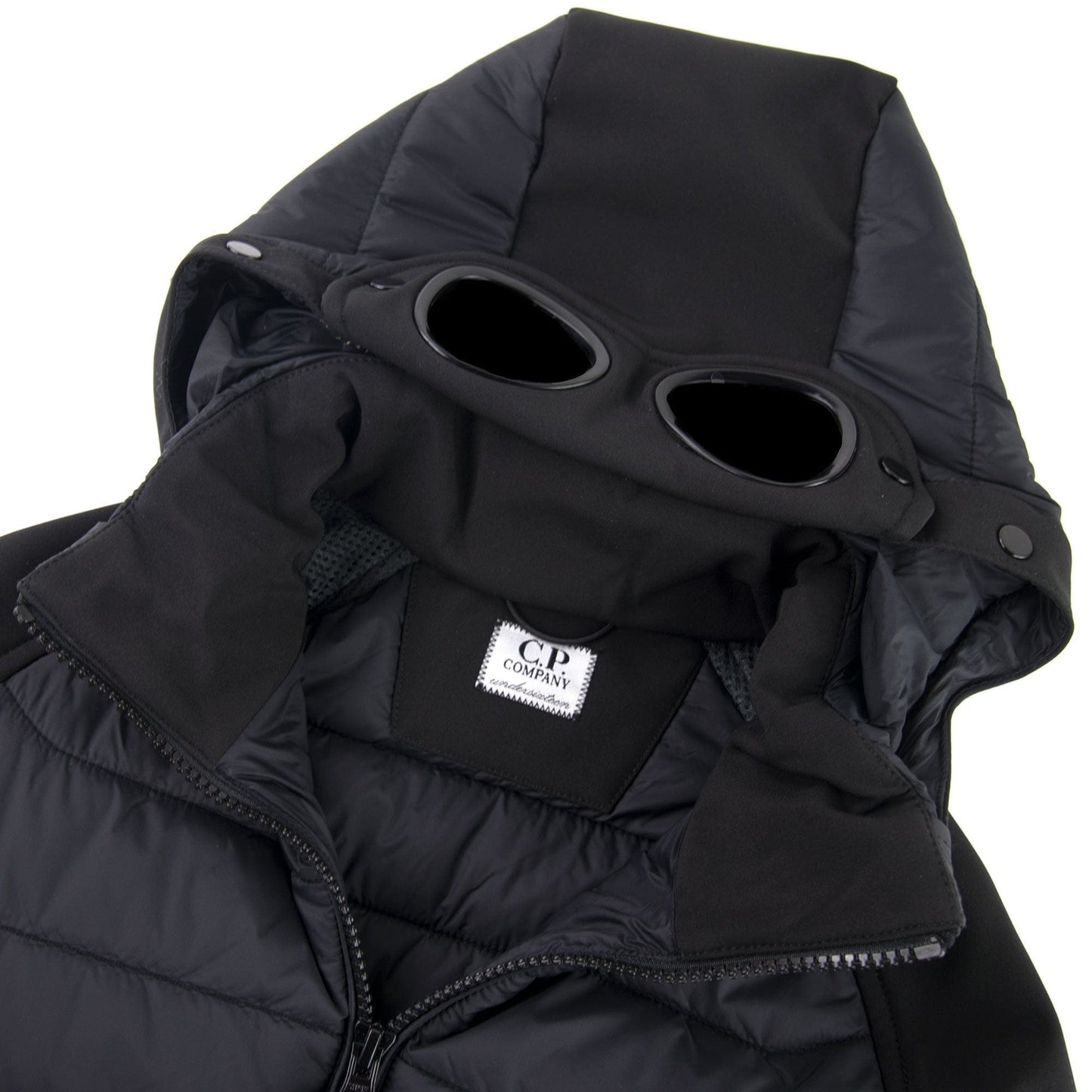 Cp Company Undersixteen Nylon Padded Soft Shell Jacket Black 999