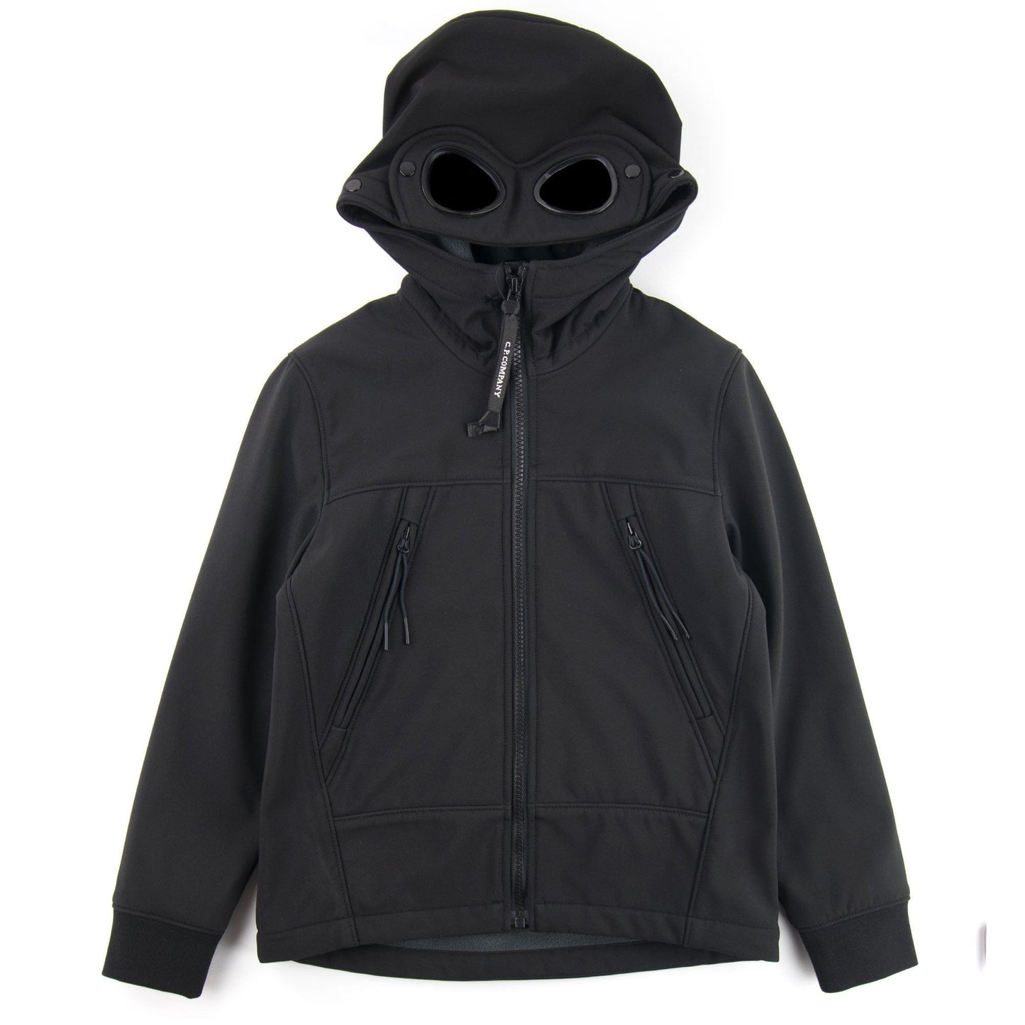 Cp Company Undersixteen Shell Goggle Hood Jacket Black 999