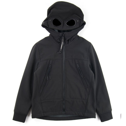 Cp Company Undersixteen Shell Goggle Hood Jacket Black 999