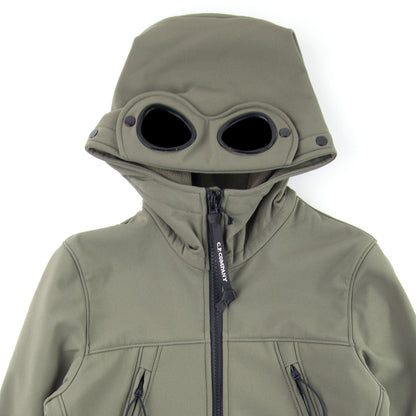 Cp Company Undersixteen Shell Goggle Hood Jacket Dusty Olive 661