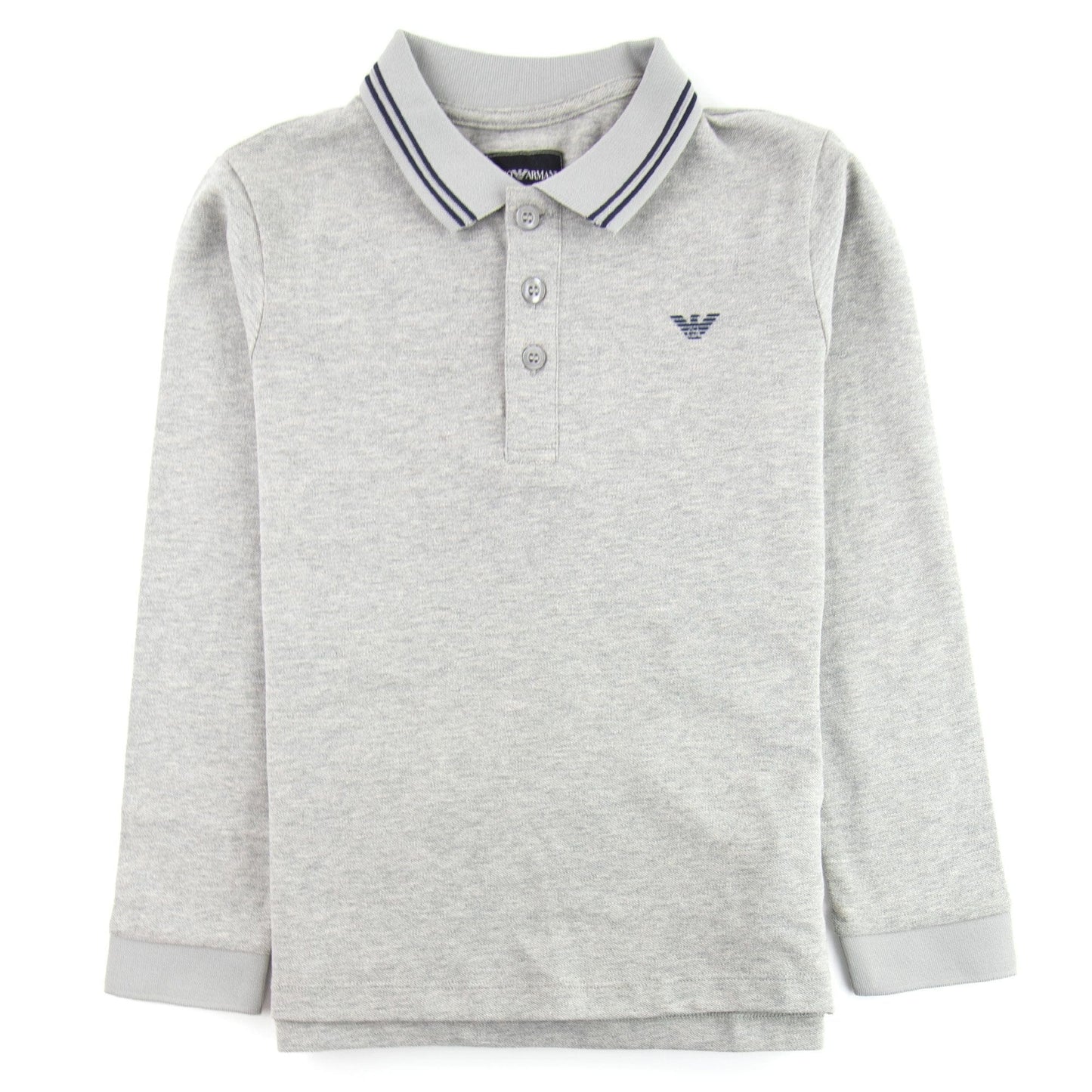 Emporio Armani Jnr L/s Polo Collar Stripe Grey
