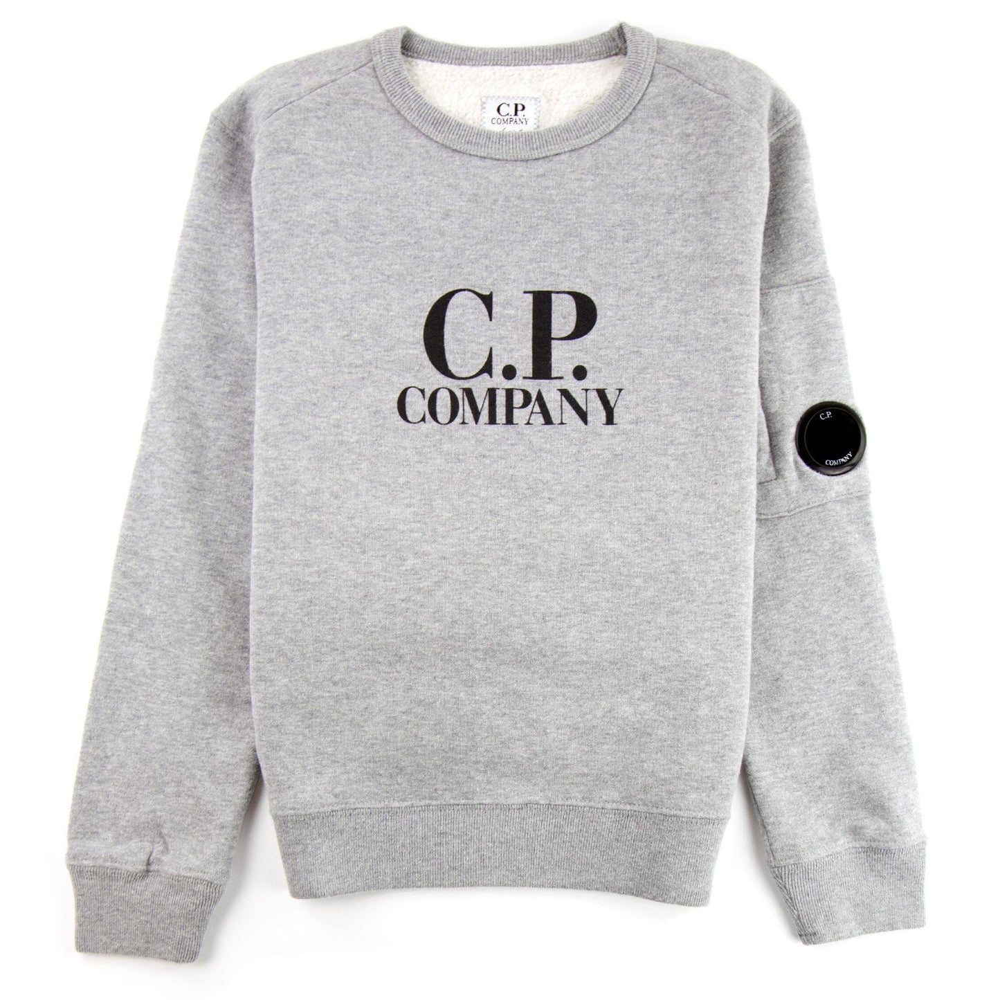 CP Company Undersixteen Basic Lens Crewneck Sweatshirt Grey M93