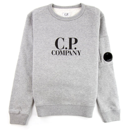 CP Company Undersixteen Basic Lens Crewneck Sweatshirt Grey M93