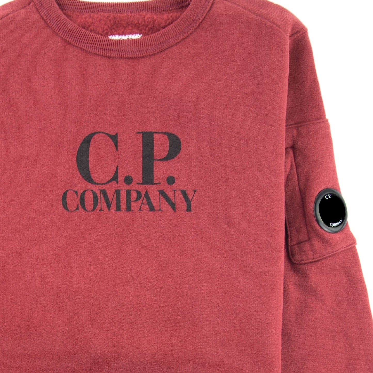 Cp Company Undersixteen Logo Lens Basic Fleece Sweatshirt Scooter 576