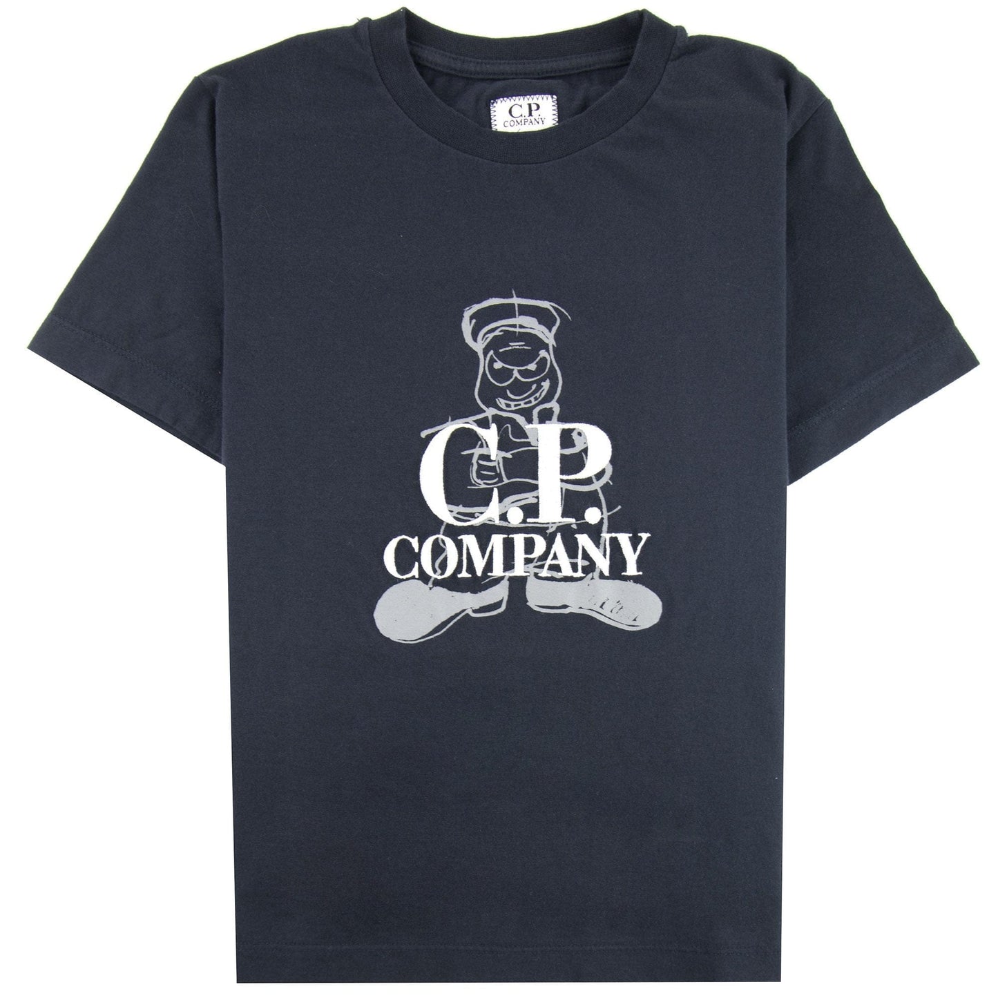 C.P. Company Undersixteen Comics And Cars Logo T-shirt Navy 888