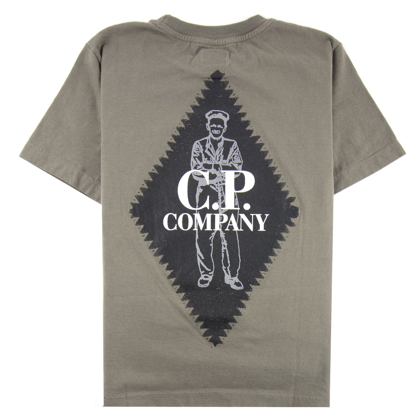 Cp Company Undersixteen Diamond Back Logo Tee Dusty Olive 661