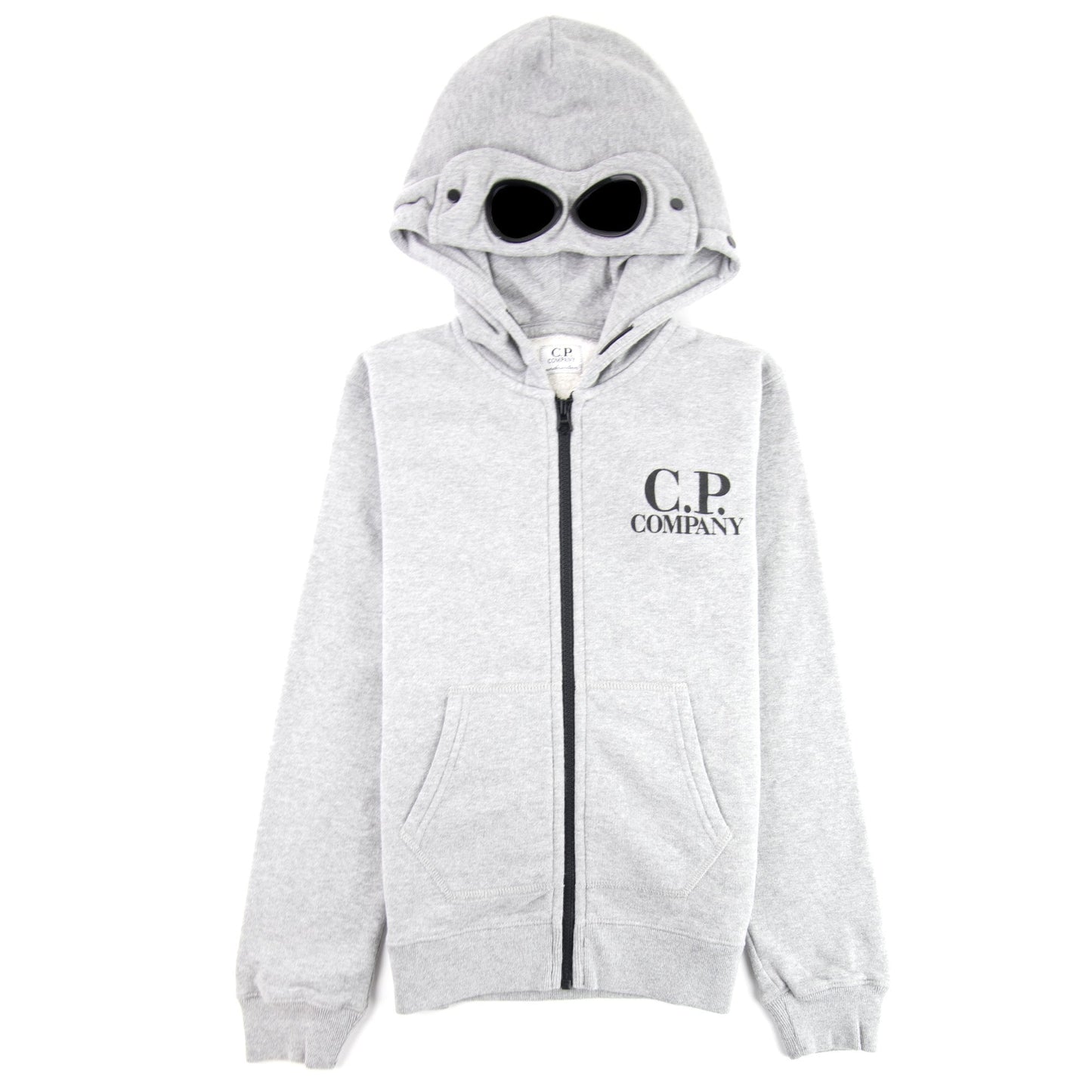 Cp Company Undersixteen Basic Fleece Goggle Hooded Sweatshirt Grey M93