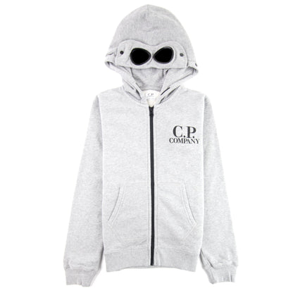 Cp Company Undersixteen Basic Fleece Goggle Hooded Sweatshirt Grey M93