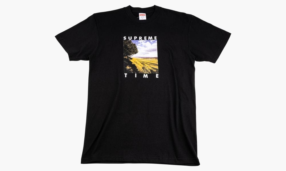 SUPREME TIME TEE BLACK