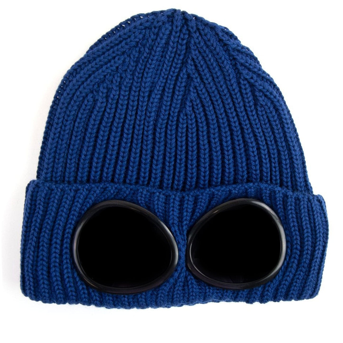 CP Company Extra Fine Merino Wool Goggle Winter Beanie Blue 879