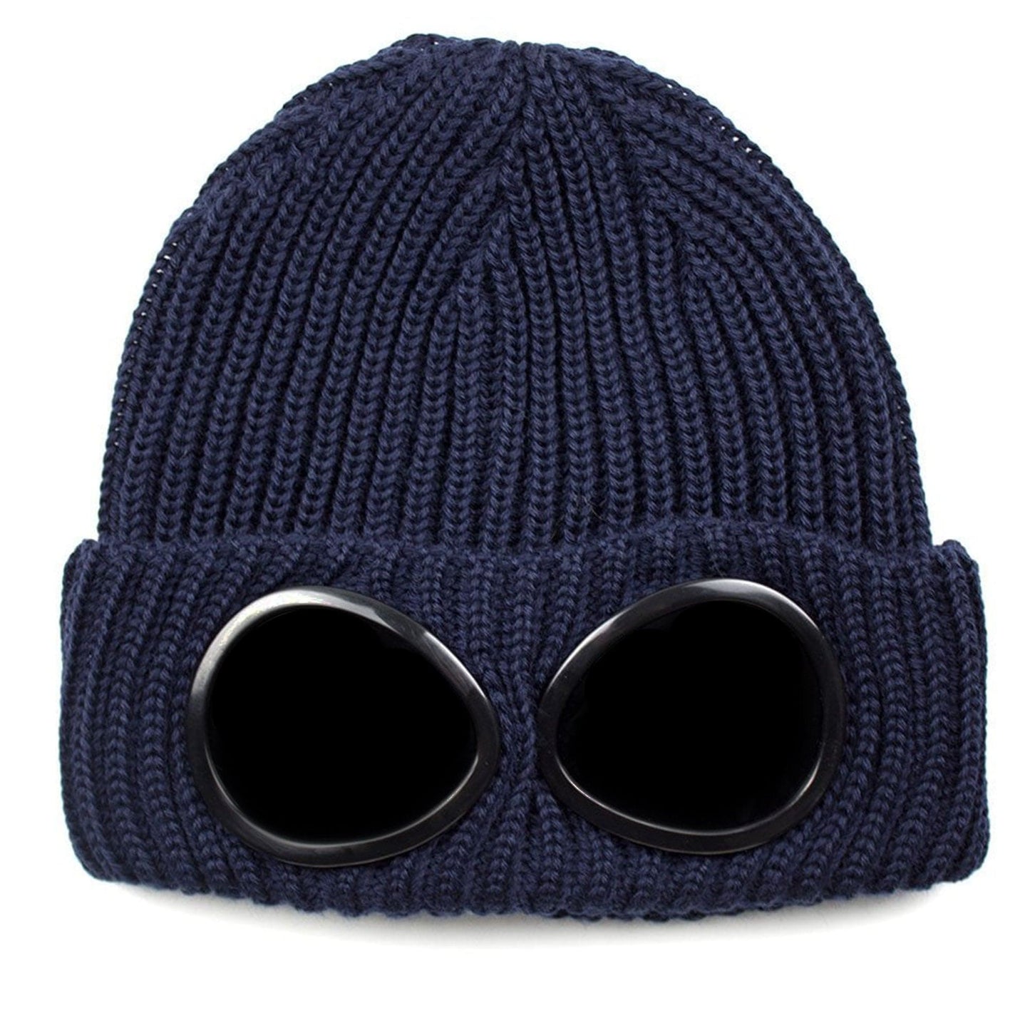 CP Company Extra Fine Merino Wool Goggle Winter Beanie Navy 888