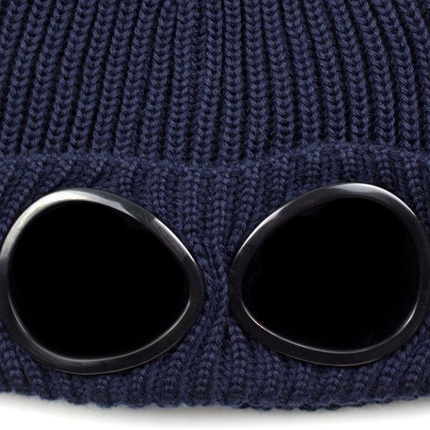CP Company Extra Fine Merino Wool Goggle Winter Beanie Navy 888