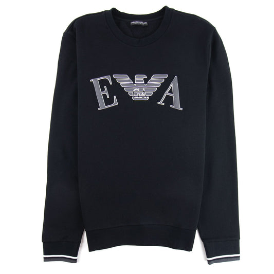 Emporio Armani Logo Print Sweatshirt Black