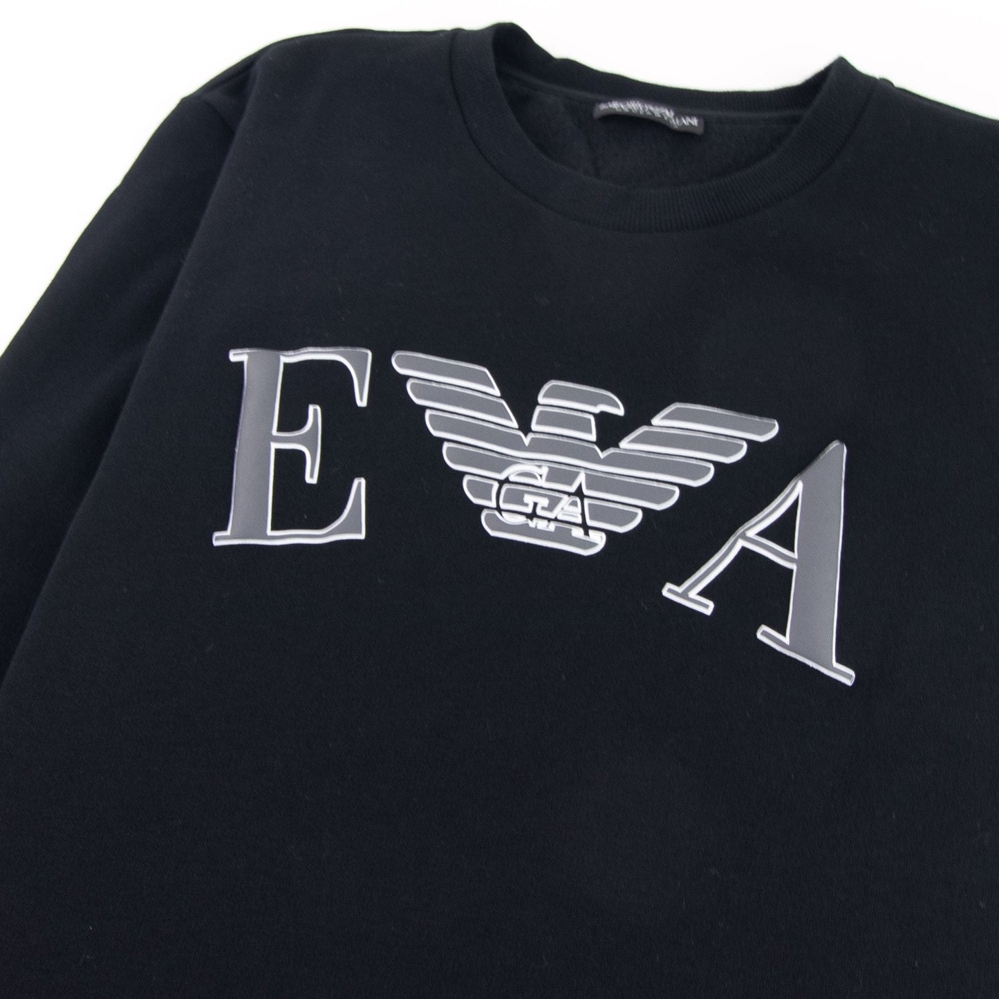 Emporio Armani Logo Print Sweatshirt Black
