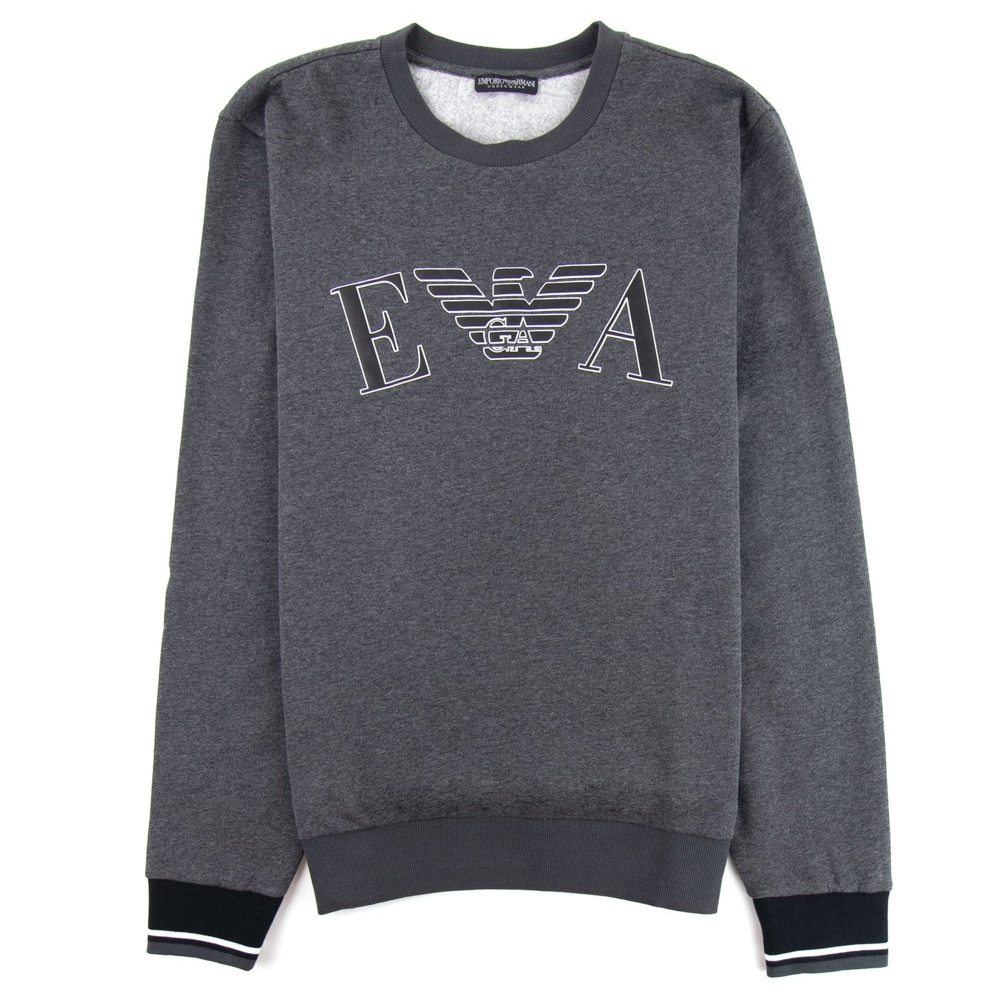 Emporio Armani Logo Print Sweatshirt Grey