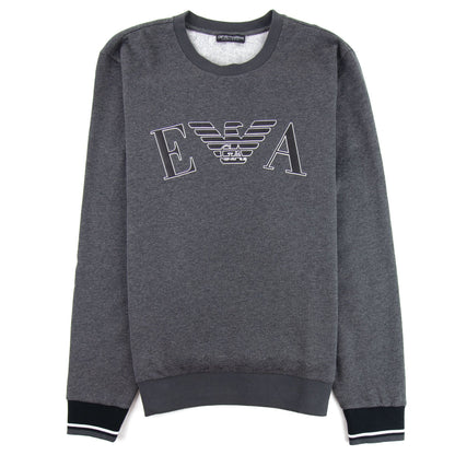 Emporio Armani Logo Print Sweatshirt Grey
