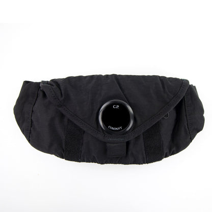 CP Company Garment Dyed Nylon Sateen Small Waist Pack Black 999