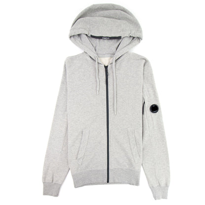 Cp Company Light Fleece Open Hooded Sweatshirt Grey M93
