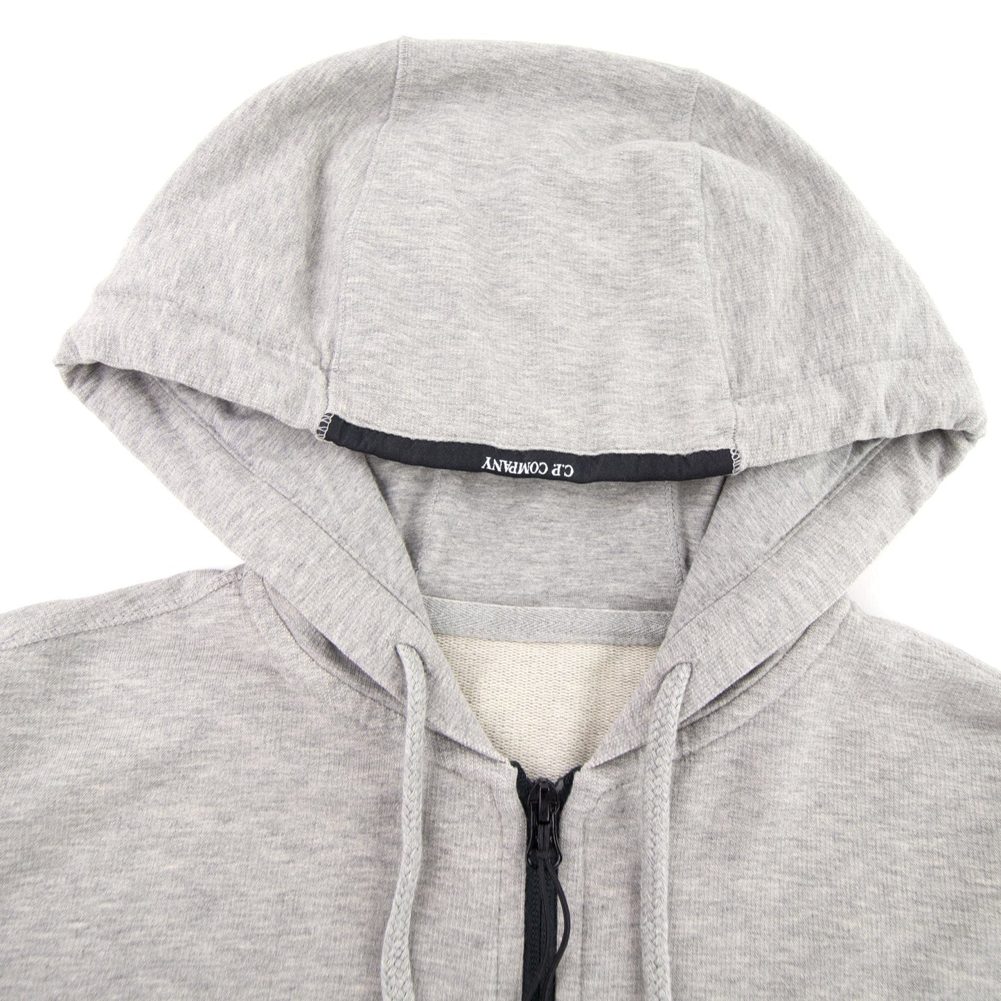 Cp Company Light Fleece Open Hooded Sweatshirt Grey M93