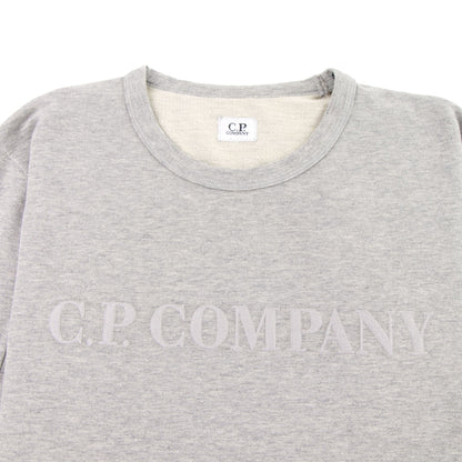 CP Company Light Fleece Chest Embroidered Sweatshirt Grey M93